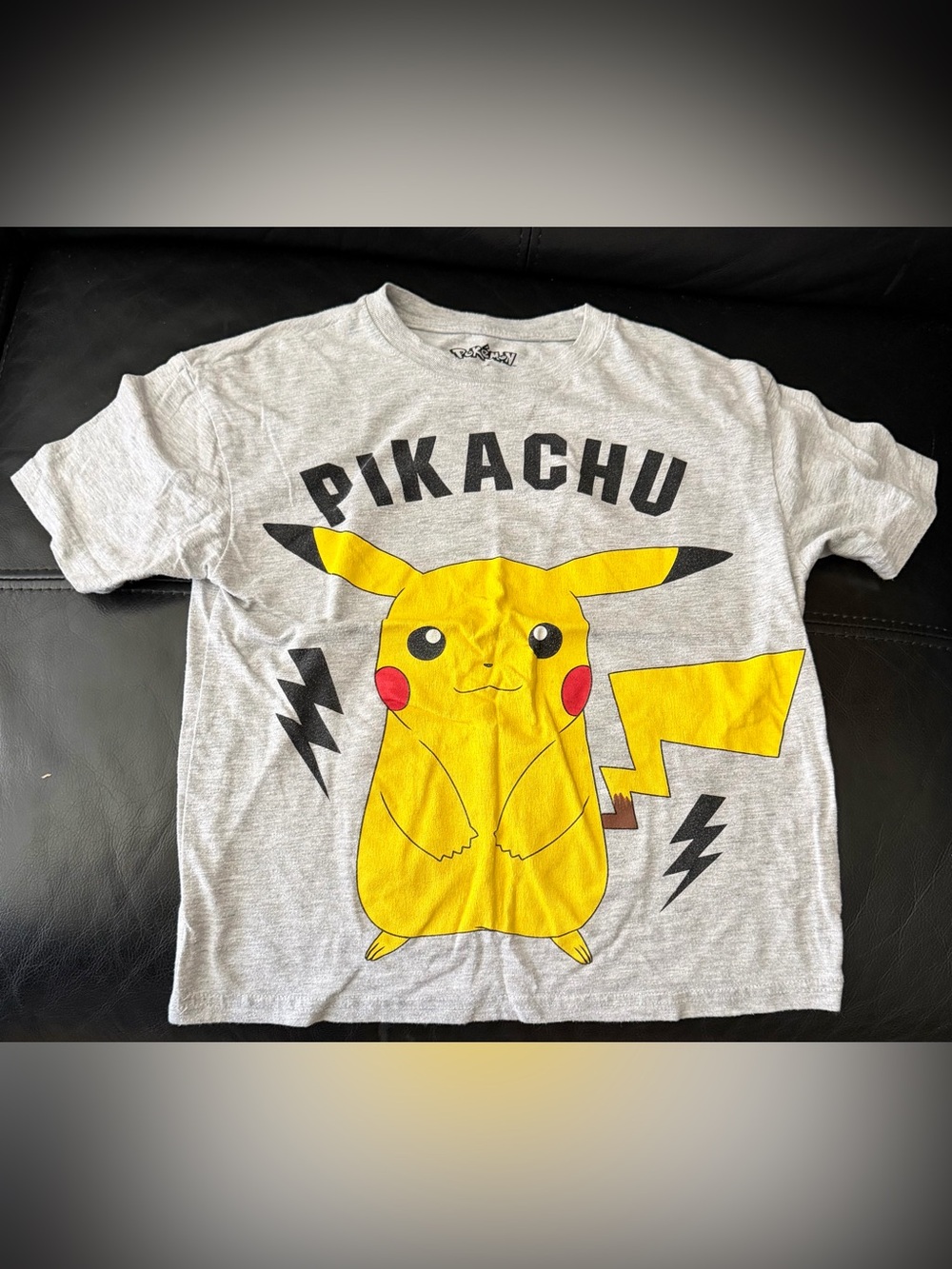 Pikachu Grey Kids Graphic T-Shirt